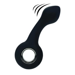SHOTS Vibrating Bulb Silicone Prostate Massager with Loop - Black