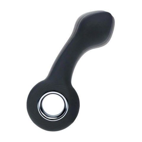 SHOTS Vibrating Bulb Silicone Prostate Massager with Loop - Black