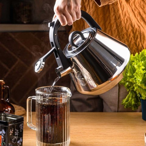 CZAJNIK STALOWY Z GWIZDKIEM 2,5L KLAUSBERG KB-7947