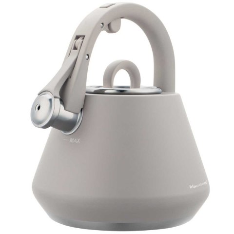 CZAJNIK STALOWY Z GWIZDKIEM 2,5L KLAUSBERG KB-7949 SZARY