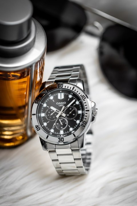 Casio ZEGAREK MĘSKI CASIO MTP-VD300D-1E (zd268a) + BOX
