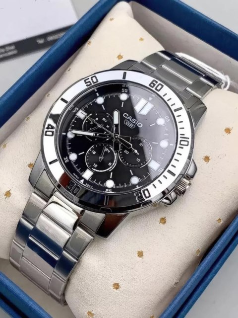 Casio ZEGAREK MĘSKI CASIO MTP-VD300D-1E (zd268a) + BOX