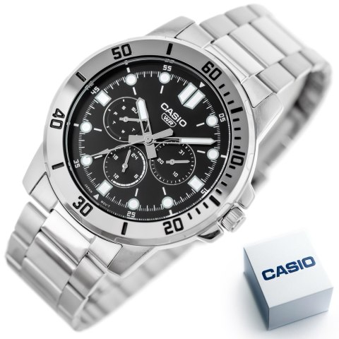 Casio ZEGAREK MĘSKI CASIO MTP-VD300D-1E (zd268a) + BOX