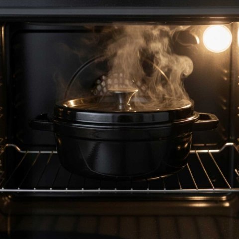 EMALIOWANA BRYTFANNA ŻELIWNA FORMA DO CHLEBA 2,85L HAGE CZARNA