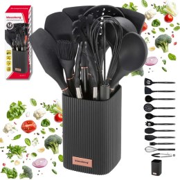 ZESTAW 12 SILIKONOWYCH PRZYBORÓW KUCHENNYCH W STOJAKU KLAUSBERG KB-9011