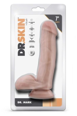 TONGA DR. SKIN DR. MARK 7 INCH DILDO WITH BALLS BEIGE
