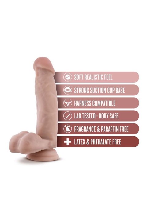 TONGA DR. SKIN DR. MARK 7 INCH DILDO WITH BALLS BEIGE