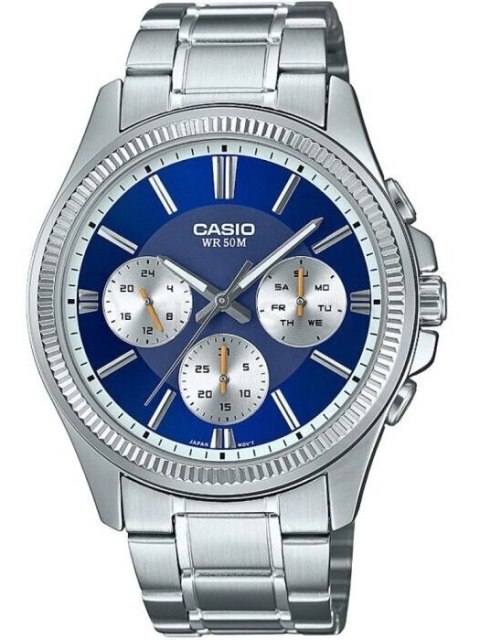 Casio ZEGAREK MĘSKI CASIO MTP-1375D-2A1VDF (zd112e) + BOX