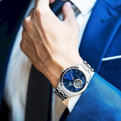 Orient Zegarek Męski Orient Contemporary Open Heart FAG03001D0 + BOX