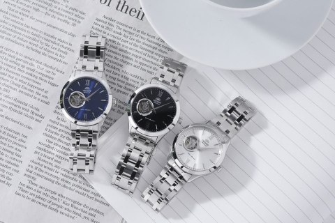 Orient Zegarek Męski Orient Contemporary Open Heart FAG03001D0 + BOX