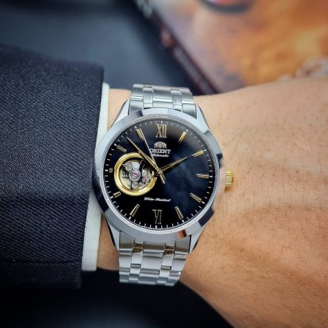 Orient Zegarek Męski Orient Open Heart FAG03002B0 + BOX