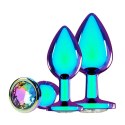 SHOTS Venice Collection - Metal Anal Plug Set - Iridescent