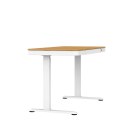 Activejet Biurko z elektryczną regulacją wysokości ET119W-C biały/dąb. Wymiar blatu 140 x 70 cm.