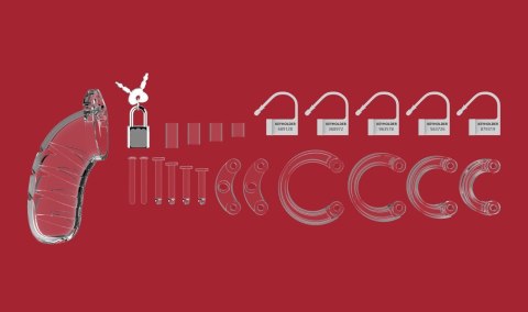 Chastity Model 04 Transparent Pas Cnoty Przeźroczysty Man Cage