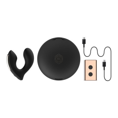 ONE-DC B.V. Rosy Gold - Wearable Vibrator with Luxury Charging Case - Black