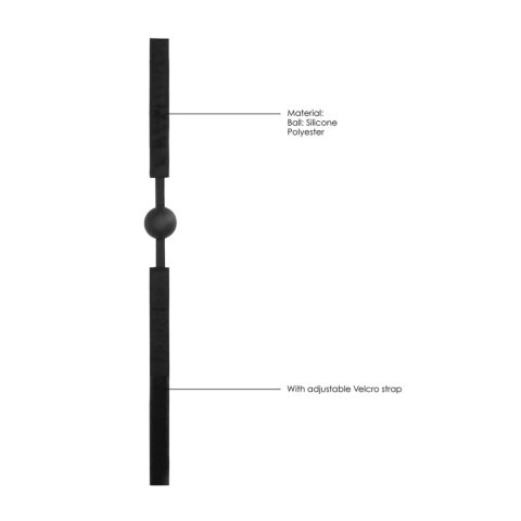 SHOTS Adjustable Silicone Ball Gag