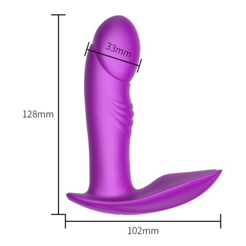 Boys of Toys Sp. z o.o. Stymulator - B - Series - Silicone Panty Vibrator USB 7 Function / Heating / Impact function