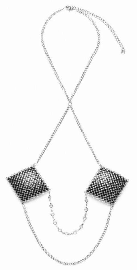 ORION Nipple Jewellery silver chain