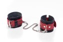 WHIPS - PPH GRAS Kajdanki- Cuffs Crazy Horse Red, Small