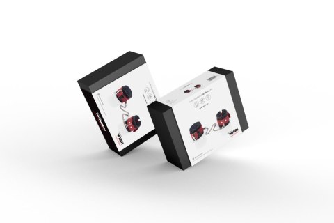 WHIPS - PPH GRAS Kajdanki- Cuffs Crazy Horse Red, Small