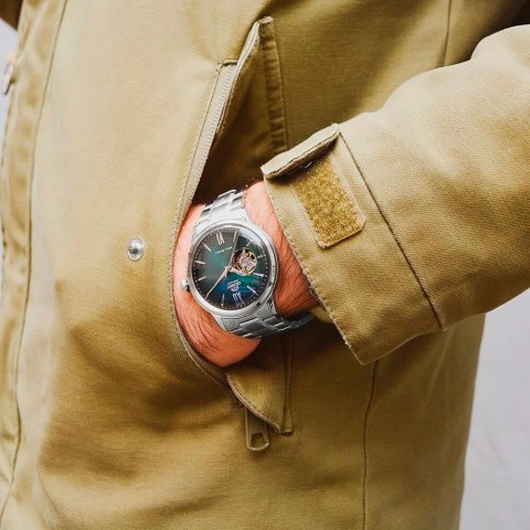 Orient Zegarek Męski Orient Classic Bambino Open Heart RA-AG0026E10B + BOX