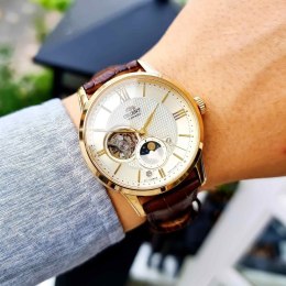Orient Zegarek Męski Orient Classic Sun & Moon RA-AS0010S10B + BOX