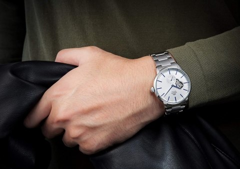 Orient Zegarek Męski Orient Open Heart Automatic RA-AR0102S10B + BOX