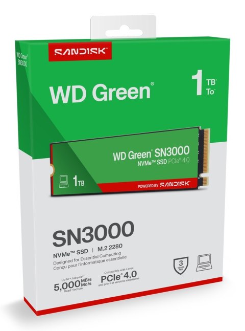 SSD WD Green SN3000 1TB NVMe WDS100T4G0E