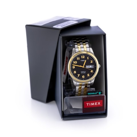 Timex ZEGAREK MĘSKI TIMEX Charles Two-Tone T26481 INDIGLO + BOX