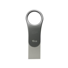 Pendrive Silicon Power Mobile C80 16GB USB 3.1/Type-C Silver