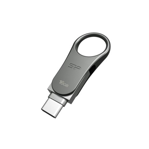Pendrive Silicon Power Mobile C80 16GB USB 3.1/Type-C Silver