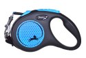 Smycz Flexi automatyczna New Neon S taśma 5 m - dla psa do 15 kg, kolor niebieski