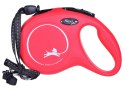 Smycz flexi automatyczna New Classic S linka 8 m - dla psa do 12 kg, kolor czerwony