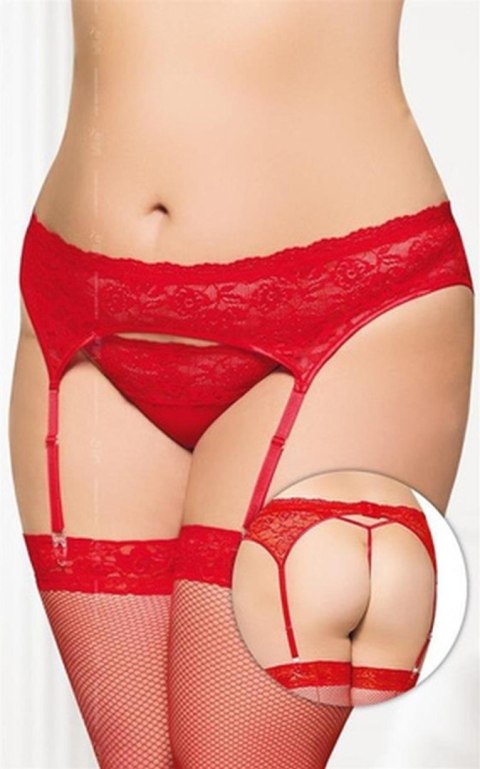 Softline - Boys of Toys Sp. z. o.o. Garterbelt 3305 - Plus Size - red 3XL
