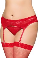 Softline - Boys of Toys Sp. z. o.o. Garterbelt 3305 - Plus Size - red 3XL