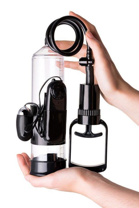 TOYFA - Boys of Toys Sp. z o.o. (dystrybutor) A-TOYS, Penis Pump Coal, with vibro, PVC, Transparent, 22,8 cm