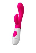 TOYFA - Boys of Toys Sp. z o.o. (dystrybutor) A-TOYS, Vibrator Nessy with Clitoral Stimulator, Silicone, Pink, 20 cm, 10 speeds, 2xAAA