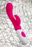 TOYFA - Boys of Toys Sp. z o.o. (dystrybutor) A-TOYS, Vibrator Nessy with Clitoral Stimulator, Silicone, Pink, 20 cm, 10 speeds, 2xAAA