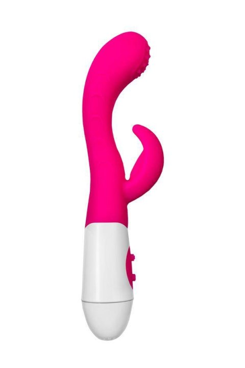 TOYFA - Boys of Toys Sp. z o.o. (dystrybutor) A-TOYS, Vibrator Nessy with Clitoral Stimulator, Silicone, Pink, 20 cm, 10 speeds, 2xAAA