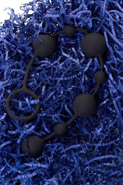 TOYFA - Boys of Toys Sp. z o.o. (dystrybutor) Anal beads Toyfa A-toys Coron, with balls, silicone, black, 35,9 cm