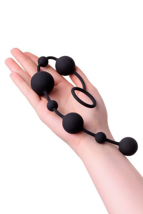TOYFA - Boys of Toys Sp. z o.o. (dystrybutor) Anal beads Toyfa A-toys Coron, with balls, silicone, black, 35,9 cm