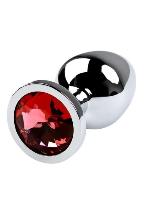 TOYFA - Boys of Toys Sp. z o.o. (dystrybutor) Silver anal plug with gem, red