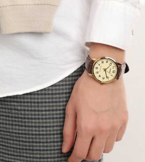 Casio ZEGAREK MĘSKI CASIO MTP-V001GL-9B (zd080e) + BOX