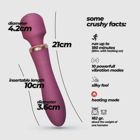 Crushious - Lunyvan S.L. CRUSHIOUS DUAL MASSAGE WAND JINX RED WINE