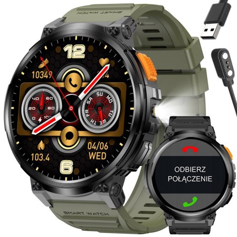 Gravity SMARTWATCH MĘSKI GRAVITY GT23-5 - LATARKA, DODATKOWY PASEK (sg031e)