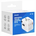SAVIO UNIWERSALNY ADAPTER PODRÓŻNY 20W AP-08