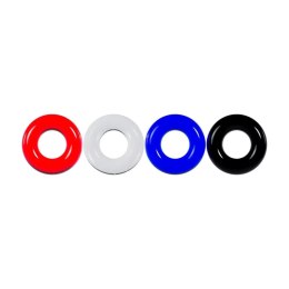 SHOTS Cockring Set of 4 - Multicolor