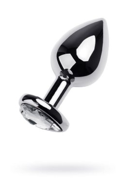 TOYFA - Boys of Toys Sp. z o.o. (dystrybutor) Anal plug Metal by TOYFA, metal, silver, with red crystal, 8 cm, O 3.4 cm