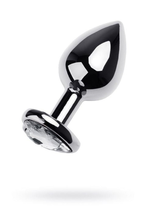 TOYFA - Boys of Toys Sp. z o.o. (dystrybutor) Anal plug Metal by TOYFA, metal, silver, with red crystal, 8 cm, O 3.4 cm