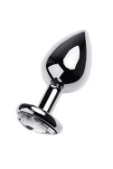 TOYFA - Boys of Toys Sp. z o.o. (dystrybutor) Anal plug Metal by TOYFA, metal, silver, with red crystal, 8 cm, O 3.4 cm